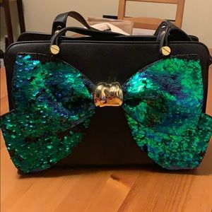 Betsey Johnson Sequin Bow Purse